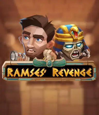 Descubre los secretos del faraones con el imagen de el juego Ramses Revenge. Mostrando excitantes búsquedas de tesoros y características únicas.
